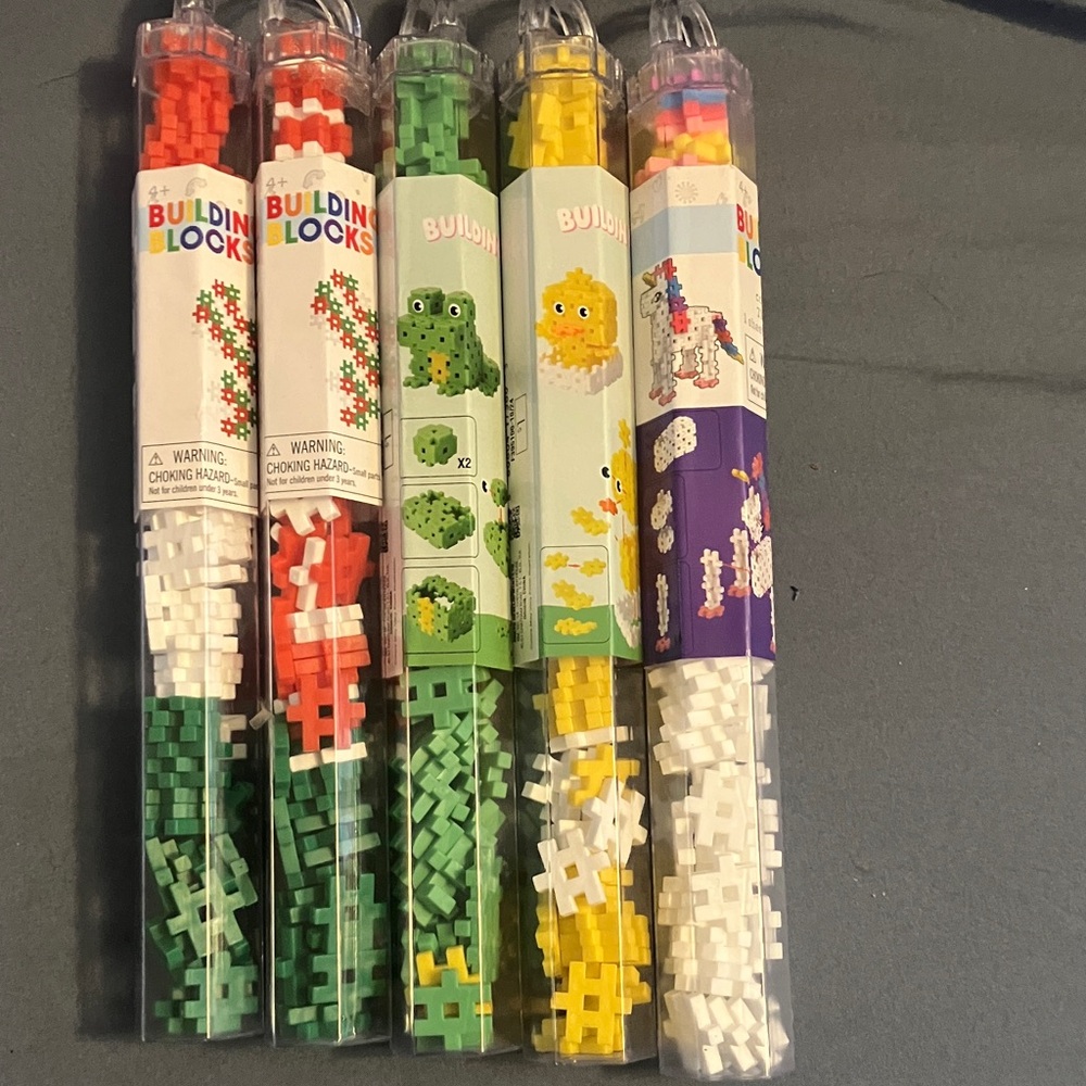 Set of Easter Basket Building Blocks